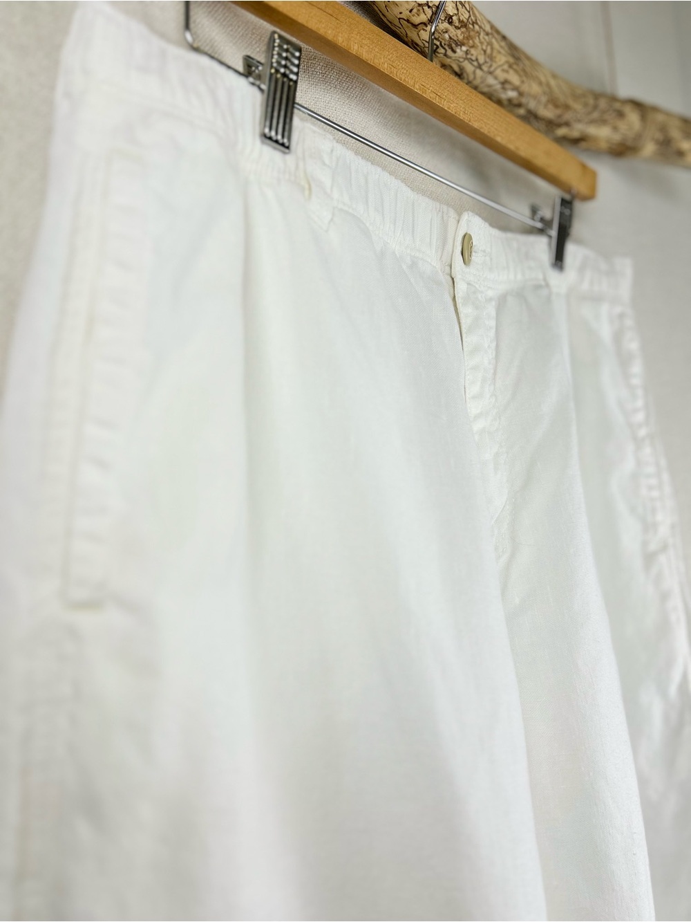 Tommy Bahama Relax 100% Linen White Wide Leg Pants Medium Coastal Resort - Picture 5 of 8